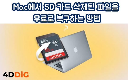 맥 SD카드 삭제된 파일 복구